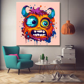 Monster face creative - painting by numbers